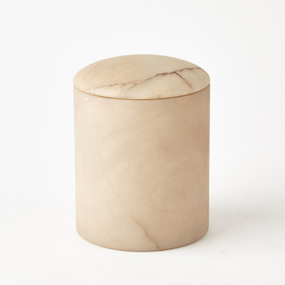 Global Views Gala Alabaster Canister - Sand - Tall