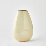 Global Views Giant Teardrop Vase - Butter Crackle - Sm