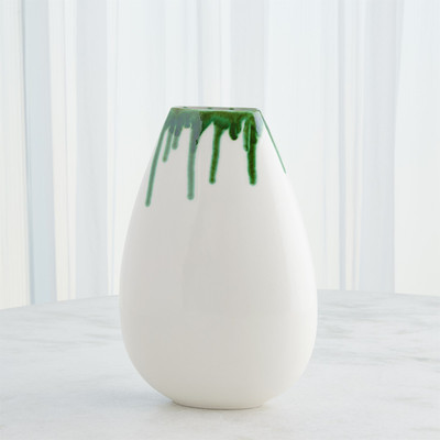 Global Views Giant Teardrop Vase - Emerald - Sm