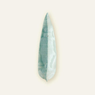 Global Views Glass Wall Leaf - Blue - White