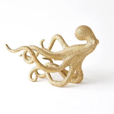 Global Views Gliding Octopus - Brass