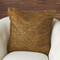 Global Views Golden Beaded Shag Pillow