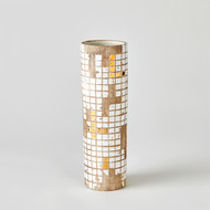 Global Views Golden Mosaic Vase - Med