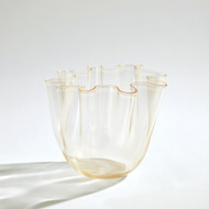 Global Views Handkerchief Vase - Gold - Lg