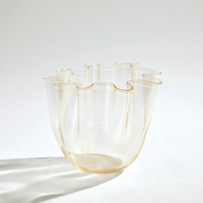 Global Views Handkerchief Vase - Gold - Lg