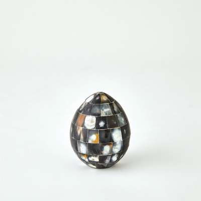 Global Views Horn Egg - Black - Med