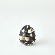 Global Views Horn Egg - Black - Sm