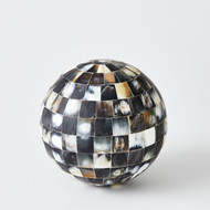 Global Views Horn Sphere - Black - Lg