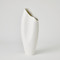 Global Views Horn Vase - Matte White - Lg