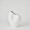 Global Views Horn Vase - Matte White - Sm