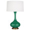 Pike Table Lamp - Aged Brass - Eggplant