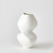 Global Views Hushed Vase - Matte White