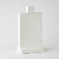 Global Views Icon Vase - Matte White - Lg
