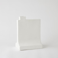 Global Views Icon Vase - Matte White - Med