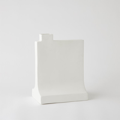 Global Views Icon Vase - Matte White - Med