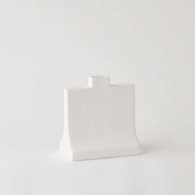 Global Views Icon Vase - Matte White - Sm