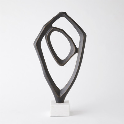 Global Views Interplay Sculpture - Bronze