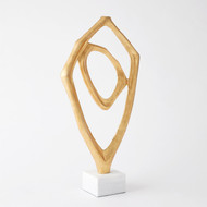 Global Views Interplay Sculpture - Gold Leaf