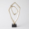 Global Views Interplay Sculpture - Silver Leaf