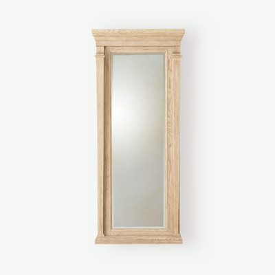 Global Views Josephine Floor Mirror - Bleached Oak