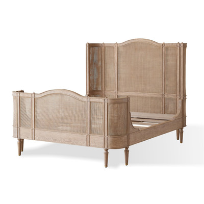 Global Views Josephine Queen Bed - Bleached Oak