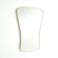 Global Views Key Mirror - Simple Satin Brass