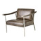 Global Views L Brooks Leather Chair - Nickel