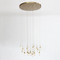 Global Views Leo Chandelier - 20 Drop Round - Satin Brass - 125 Drop