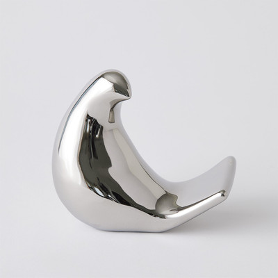 Global Views Les Animaux - Moineau - Bright Silver