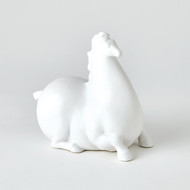 Global Views Libertino Horse - Matte White