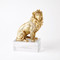 Global Views Lion Sculpture - Brass - Crystal