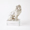Global Views Lion Sculpture - Nickel - Crystal