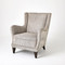 Global Views Lounge Chair - Wide Wale Corduroy - Smoke