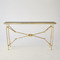 Global Views Love Knot Console - Gold Leaf - Black