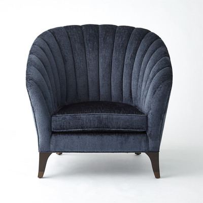 Global Views Luxe Lounge Chair - Indigo