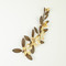 Global Views Magnolia Branch Wall Art - Antique Brass - Gold - Sm
