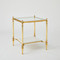 Global Views Medford Side Table - Brass