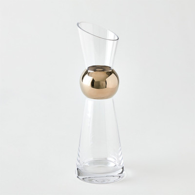 Global Views Metallic Orb Carafe - Platinum - Sm