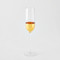 Global Views Metallic Orb Champagne Flute - Gold