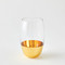 Global Views Metallic Orb Highball Glass - Gold