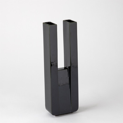 Global Views Metropolis Vase - Dark Green - Tall