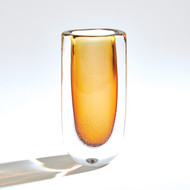 Global Views Micro Bubble Vase - Amber - Lg