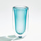 Global Views Micro Bubble Vase - Azure - Lg