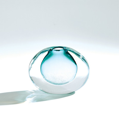 Global Views Micro Bubble Vase - Azure - Sm