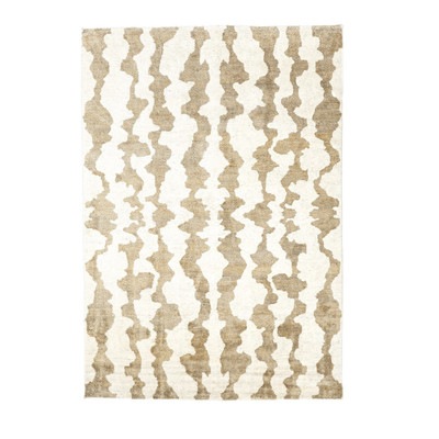 Global Views Monitor Rug - Dark Beige - Ivory - 8 x 10