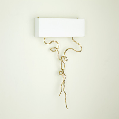 Global Views Morning Glory Wall Sconce - Brass - HW
