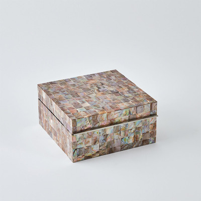 Global Views Mother Of Pearl Box - Sunset - Med