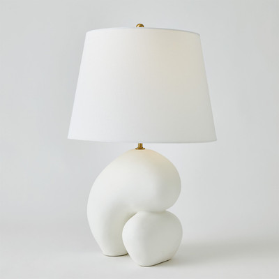 Global Views Muse Lamp - Matte White