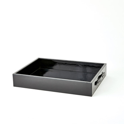 Global Views Noir Tray - Lg