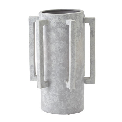 Global Views Normandie Vase - Light Grey